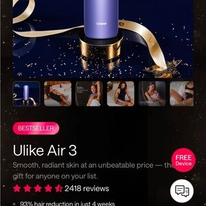 Ulike Air 3 Laser Hair Removal